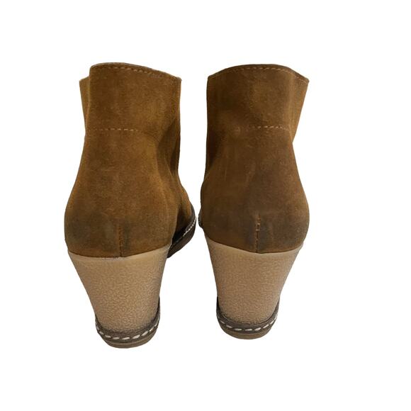 J. Crew MacAlister Women's Brown Suede Wedge Ankle Boot Size 8 - Picture 3 of 10